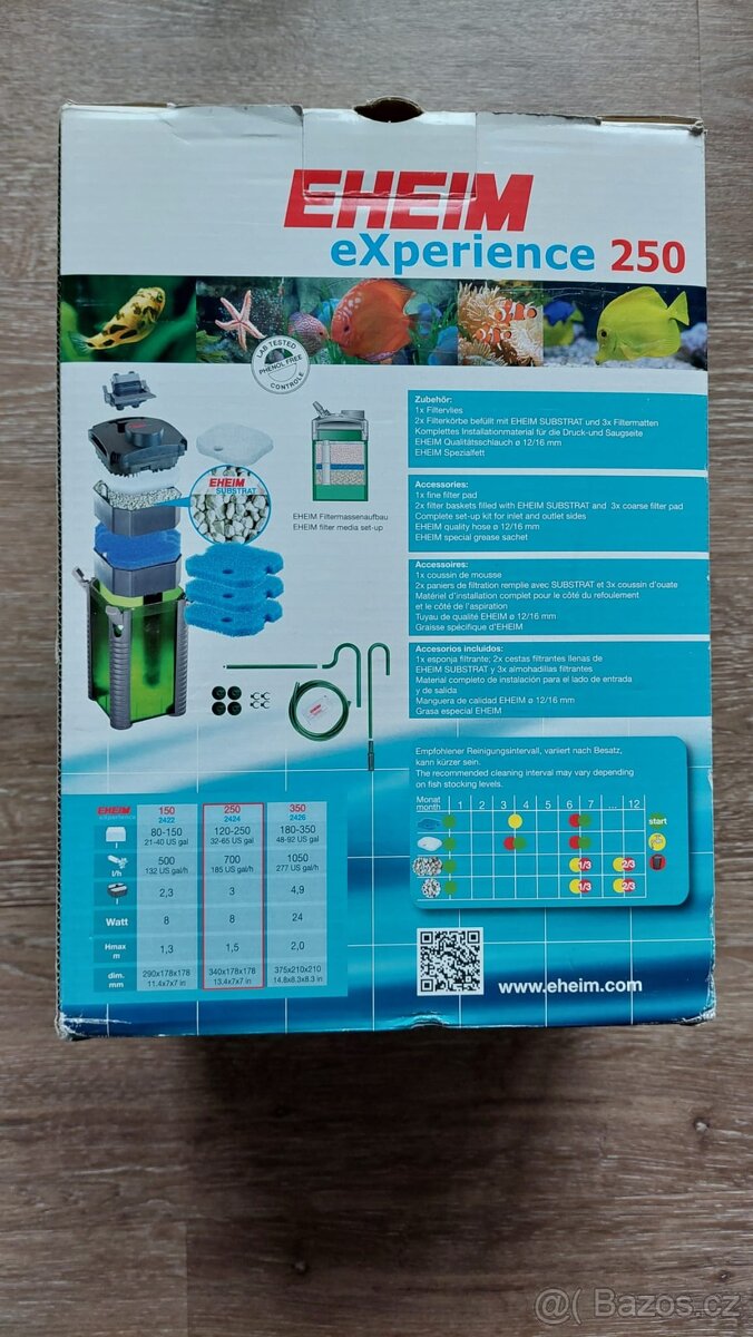EHEIM vnější filtr eXperience 250 - 2