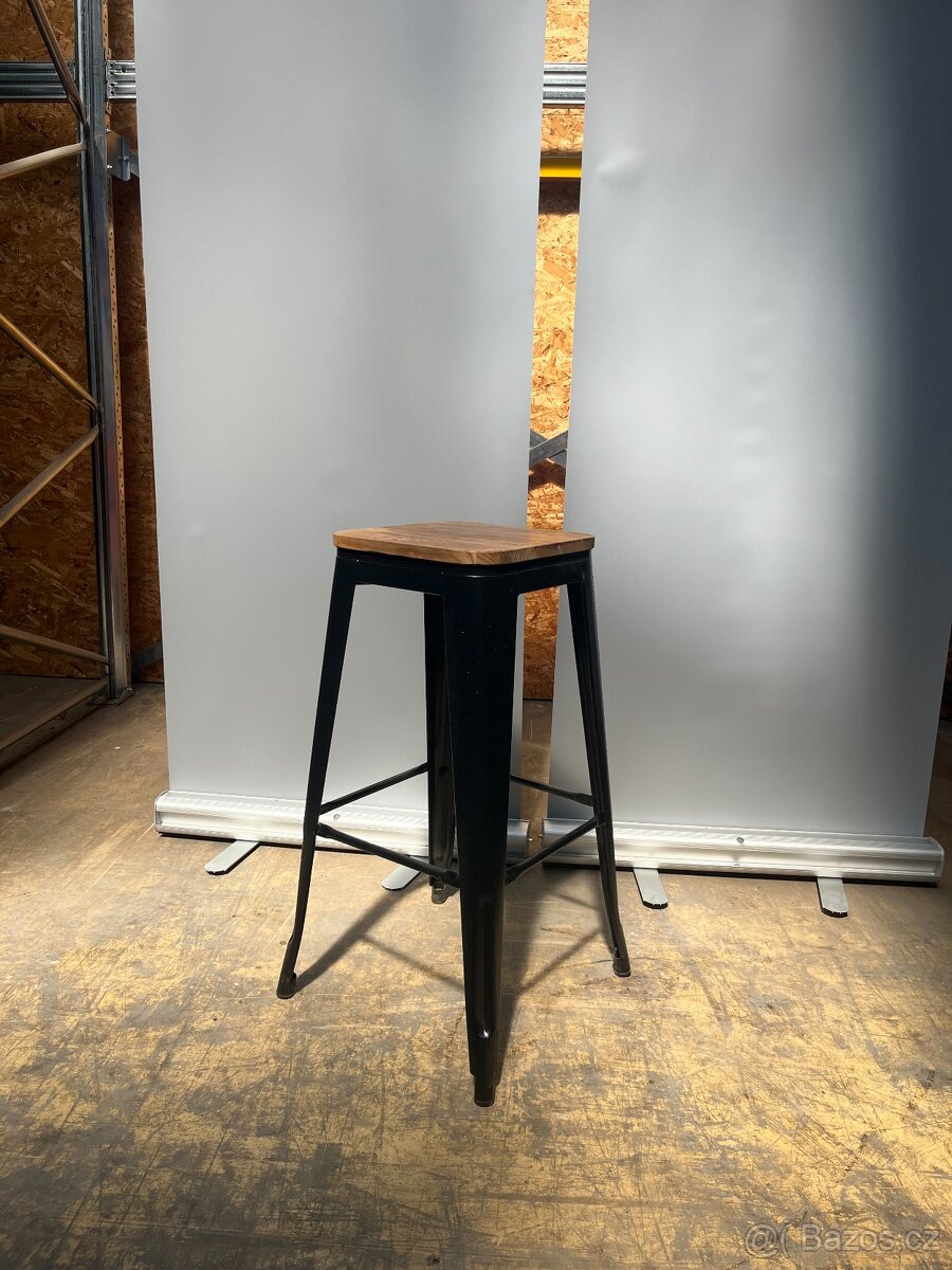 Barová židle černá 4 ks - 2