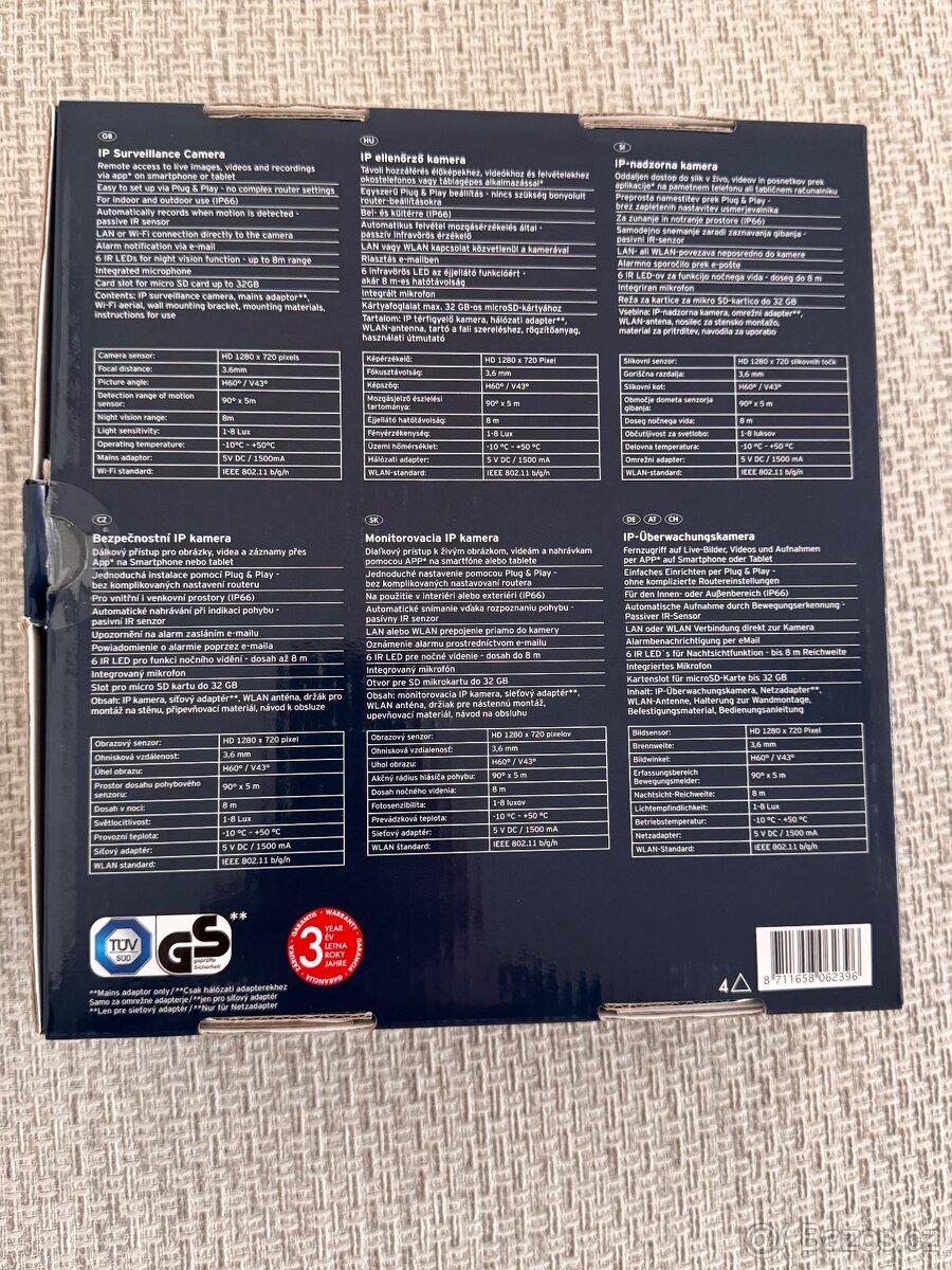 Venkovní IP sledovací kamera HD. - 2