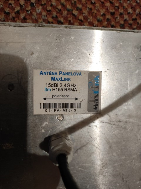 Anténa panelová 2,4 GHz Maxlink 15 dBi - 2