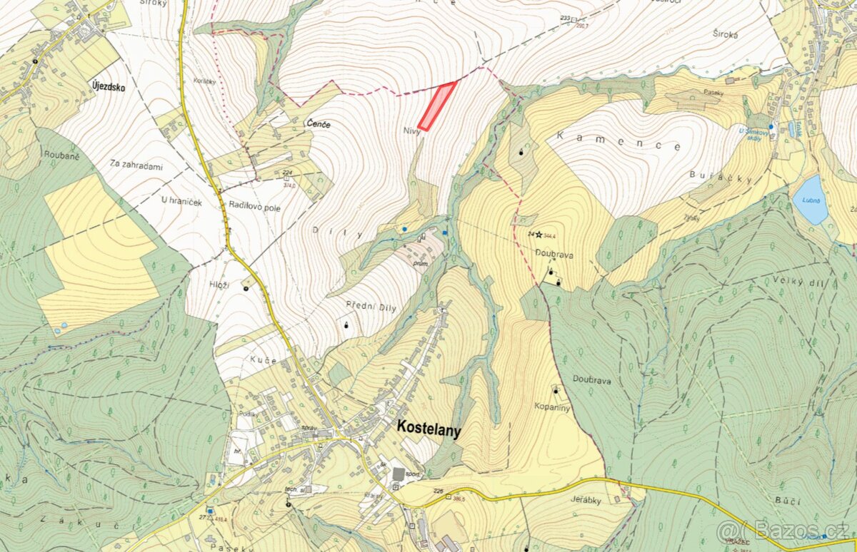 Zemědělská půda, prodej, Kostelany, Kroměříž – pohled 2