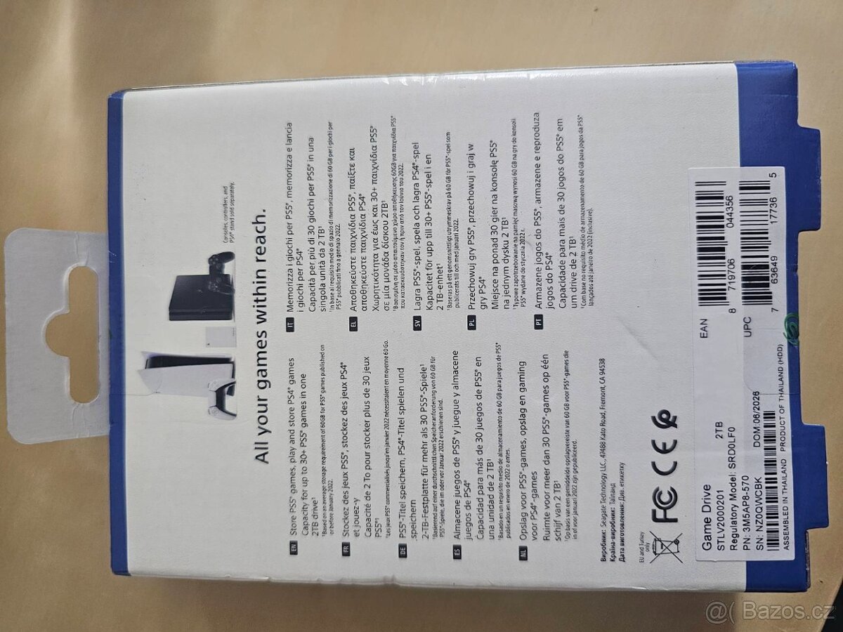 Nový Seagate externí HDD pro PS4 a PS5 2TB - 2