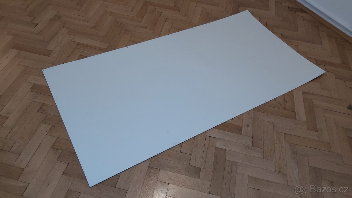 Plechová tabule 2m x 1m - magnetická, bílá - 2