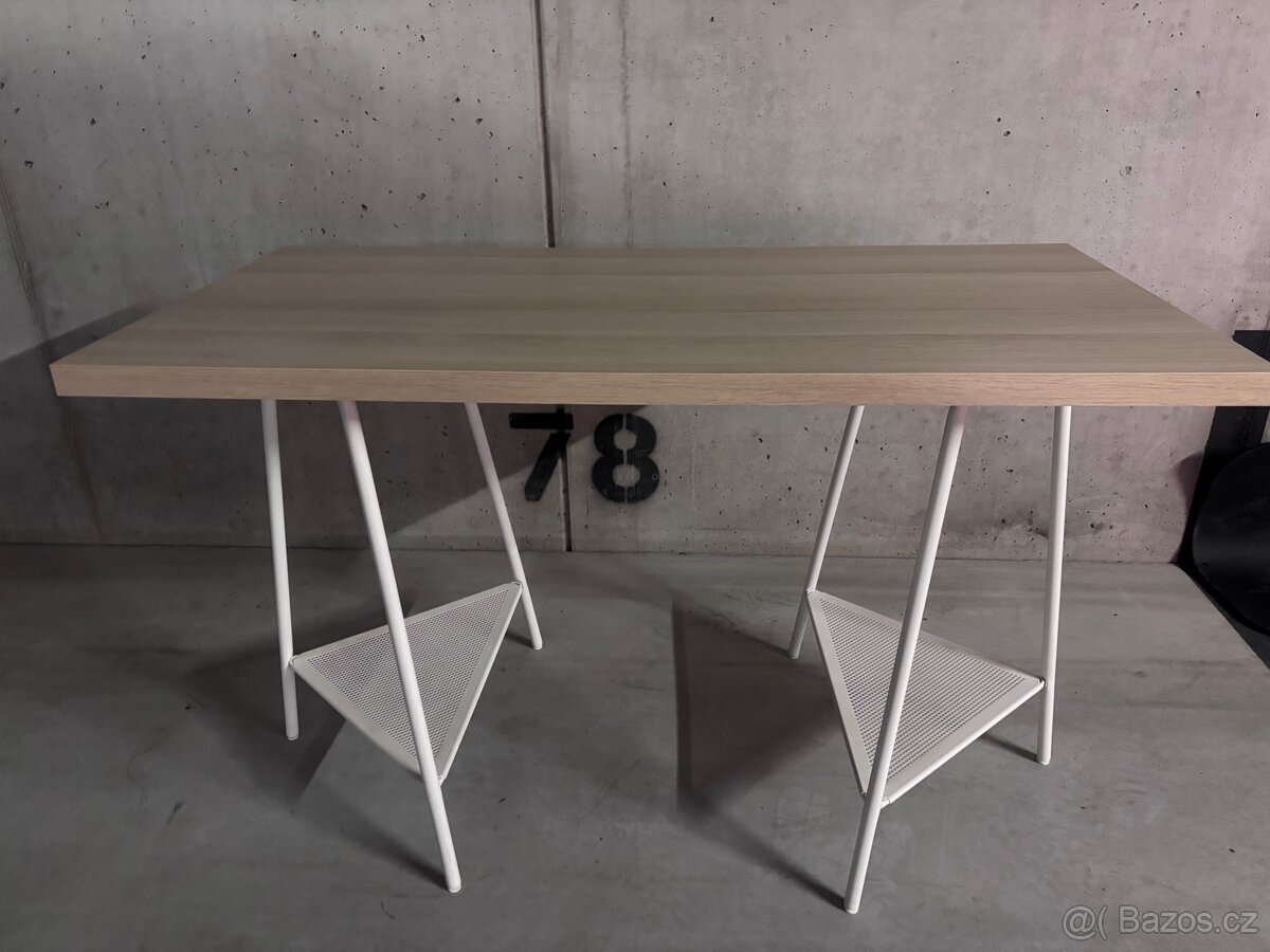 IKEA LAGKAPTEN Psací stůl a lavice s botníkem - 2