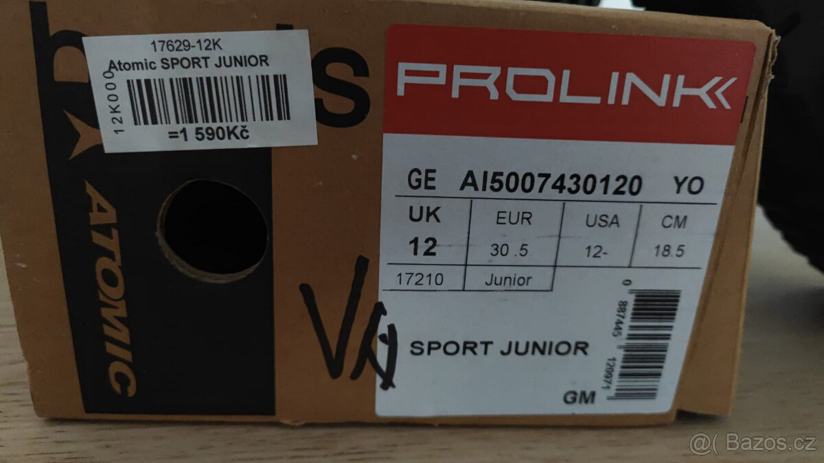 Dětské běžecké lyže + boty atomic - 2