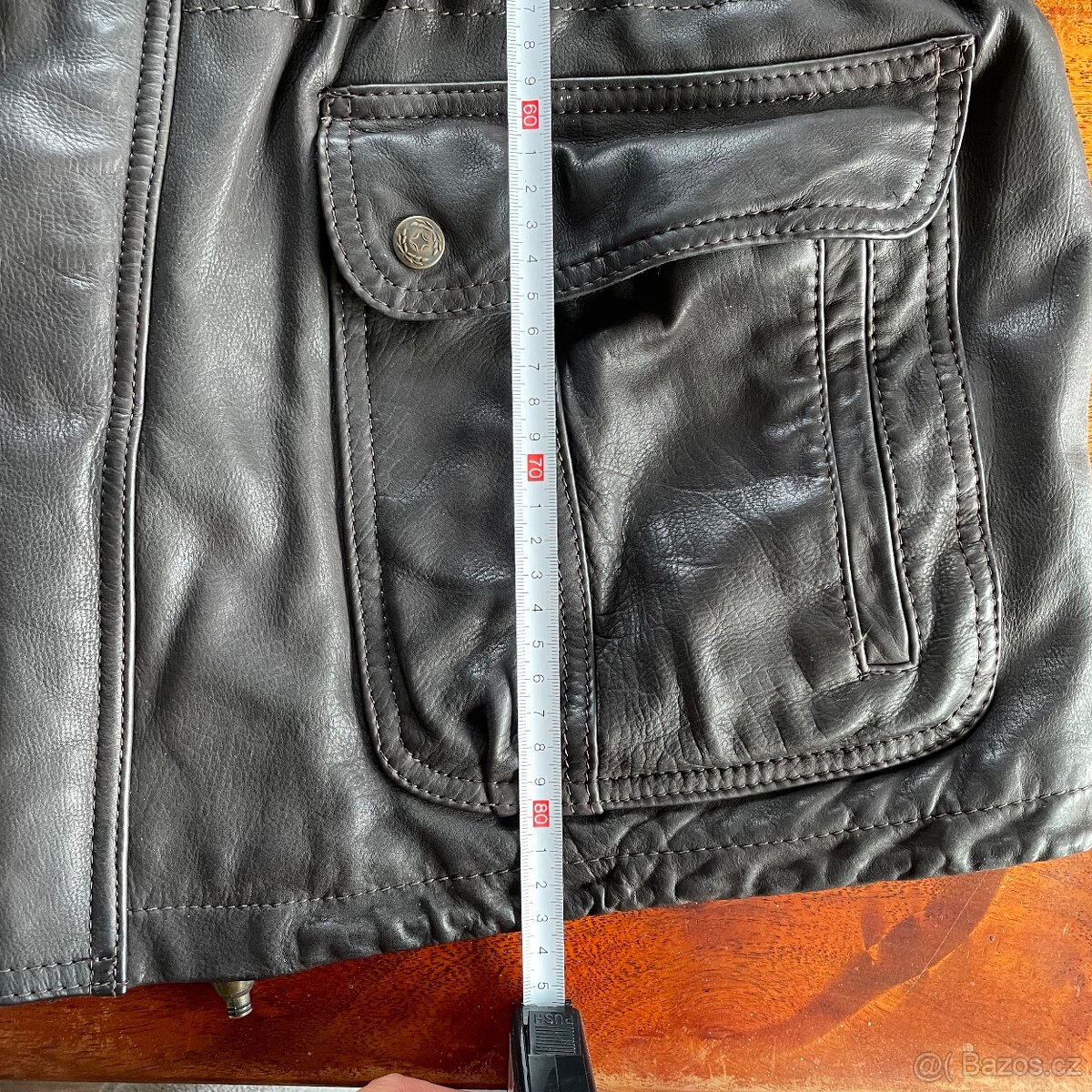 SLEVA PÁNSKÁ BUNDA/KABÁT, PRAVÁ KŮŽE VEL. 58 ZN. GASKO - 2