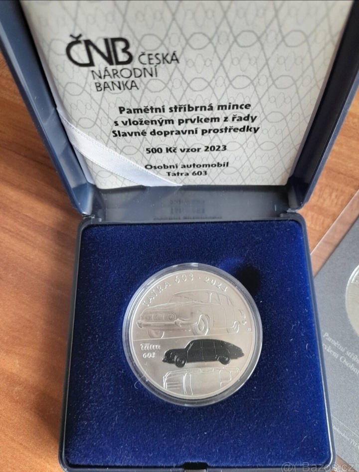 Stříbrná mince Tatra 603 500 Kč - BK - 2