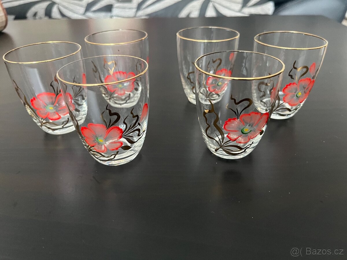 Ručně malované sklenice-likérky - 2