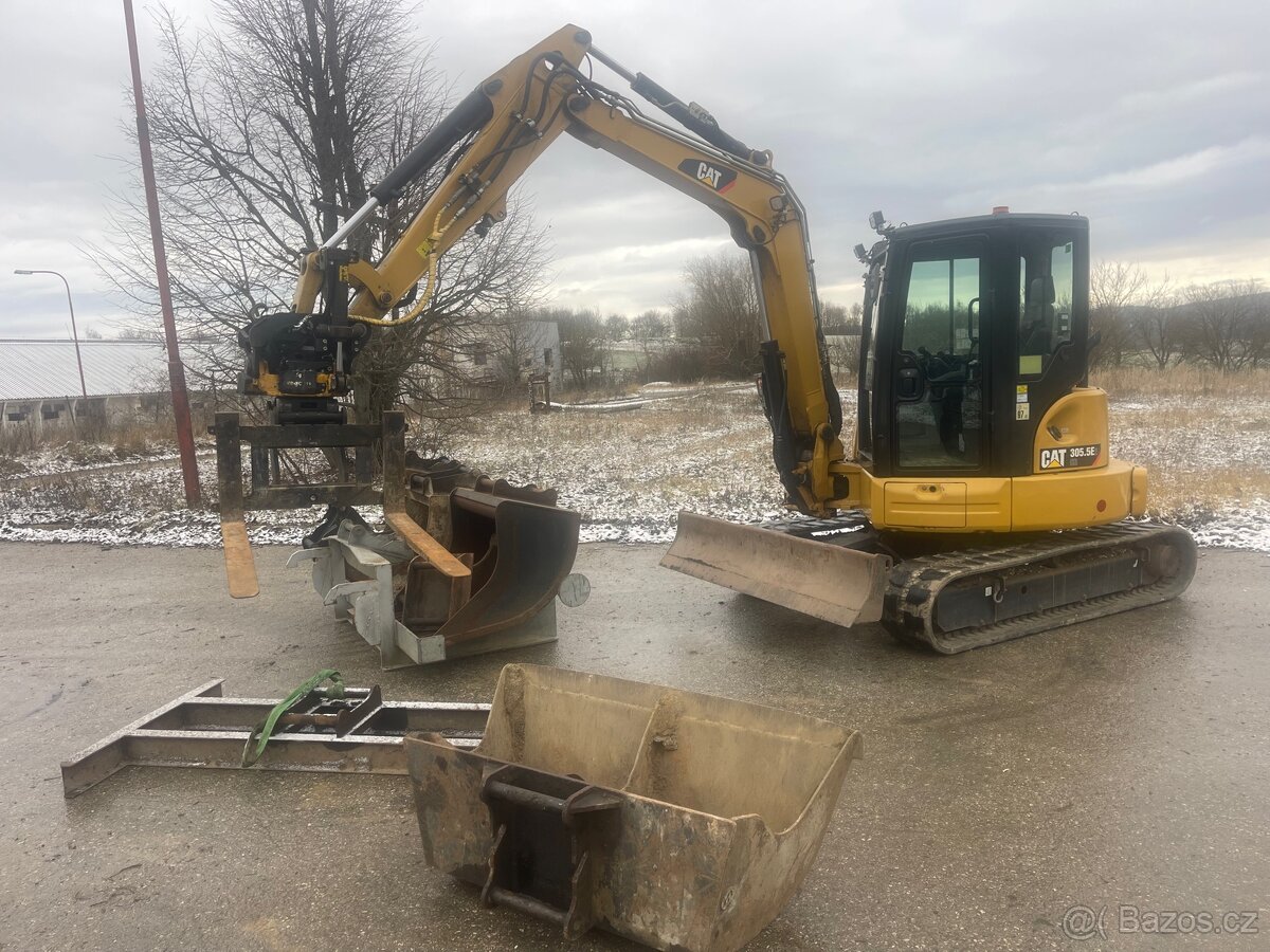 Caterpillar 305,5 E2 + Rotator Engcon - 2