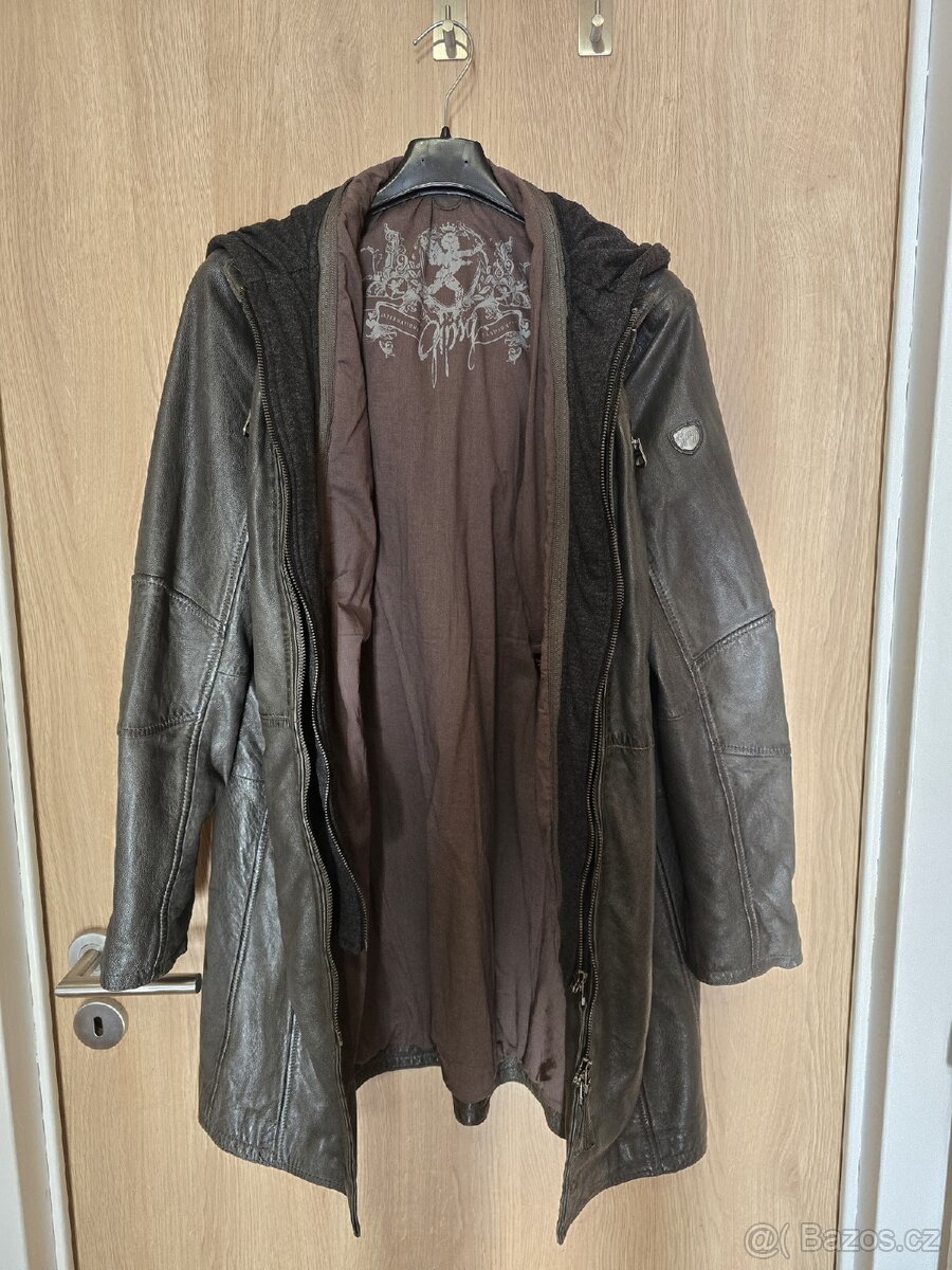 Dámský kožený kabát vel. XL - 2