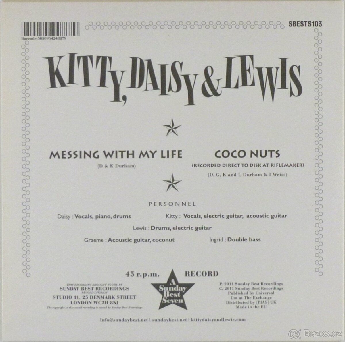 Kitty, Daisy & Lewis – Messing With My Life/Coco Nuts (SP) - 2