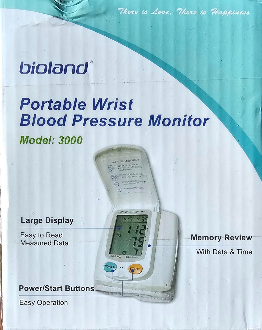 Měřič tlaku a tepu na zápěstí Bioland model 3000 - 2