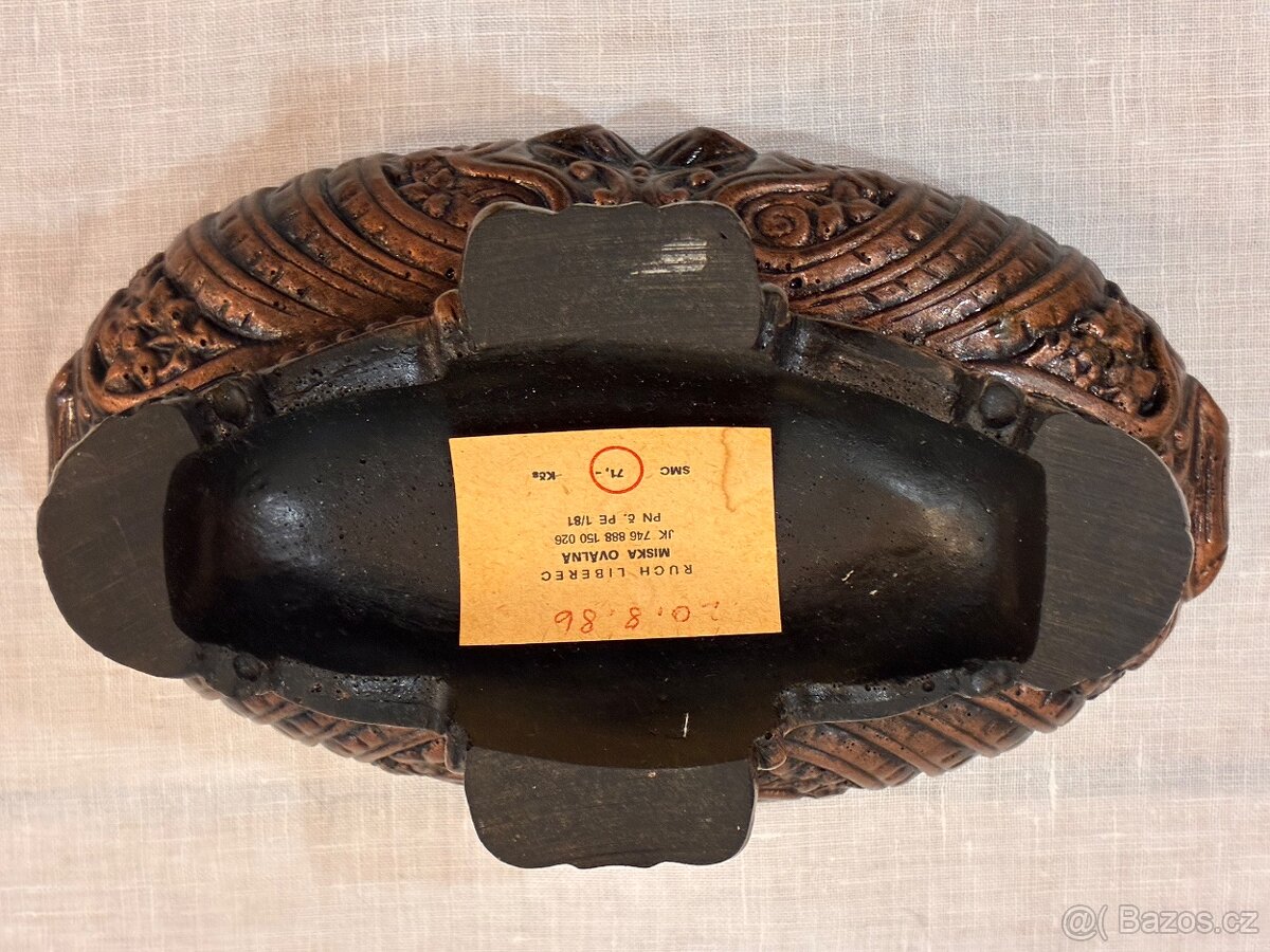 Dekorativní mísa z poloviny století, Československo, 60. lét - 2