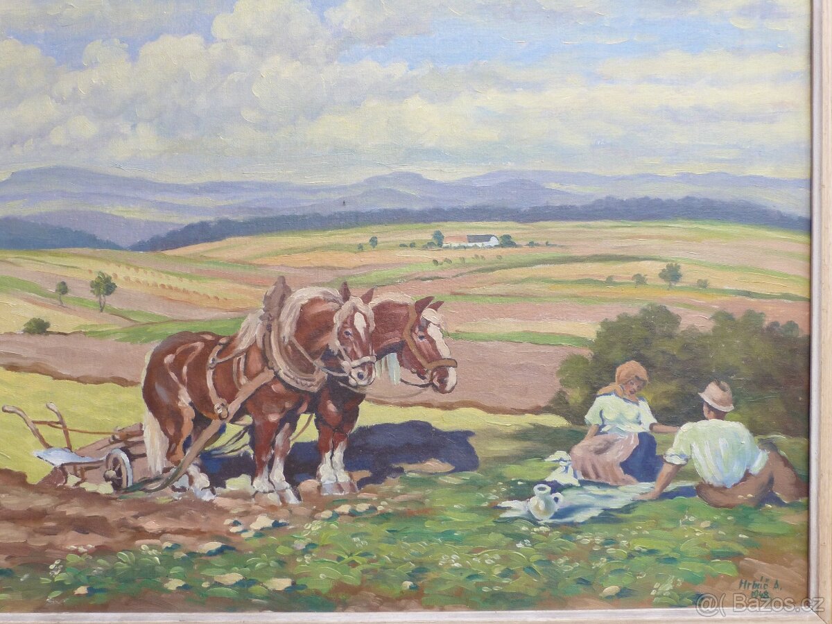 Olej na plátně_Hrbáč A._1948 - 2