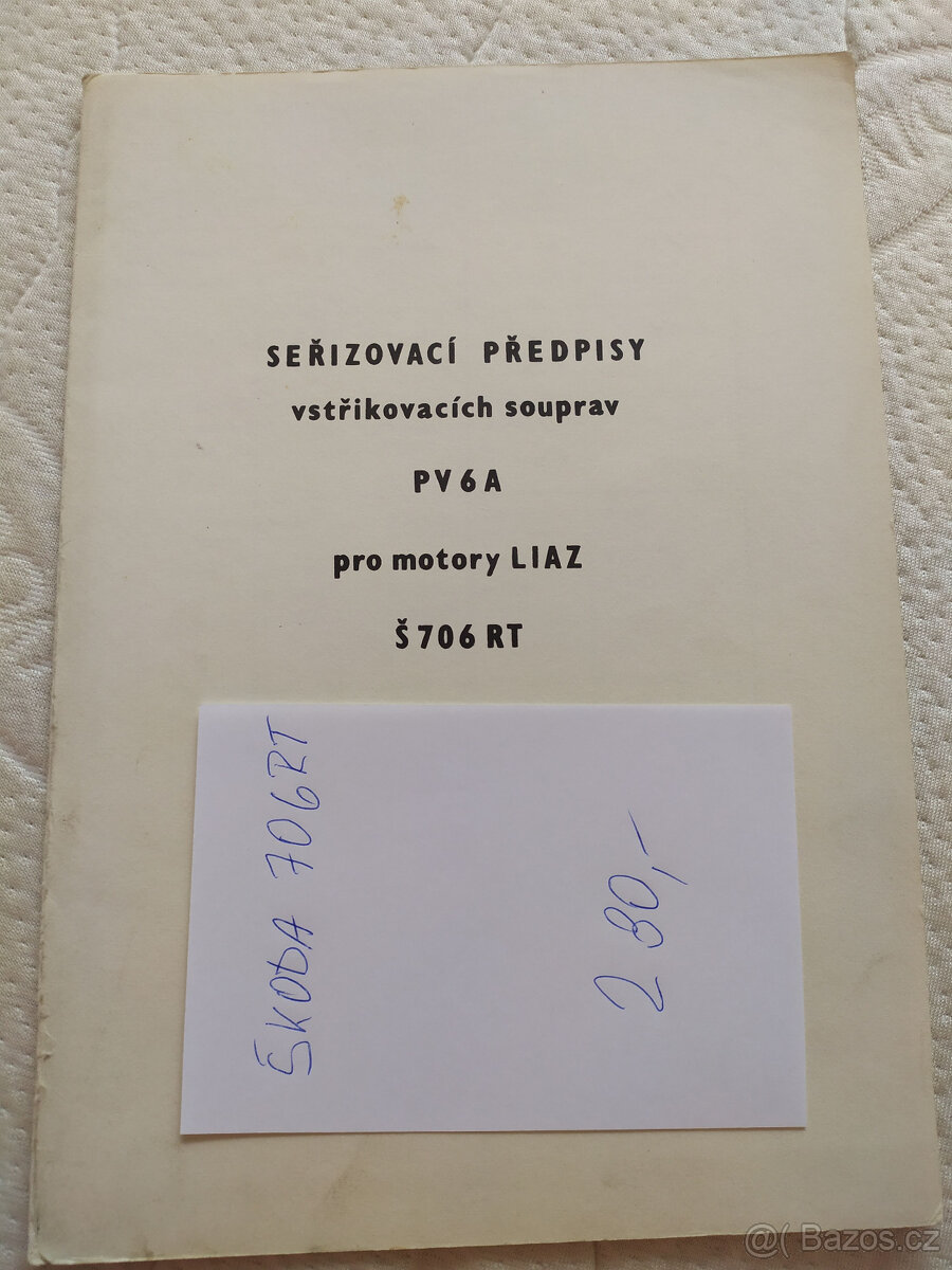 SEŘIZOVACÍ PŘEDPISY VSTŘIKOVACÍCH SOUPRAV - 2