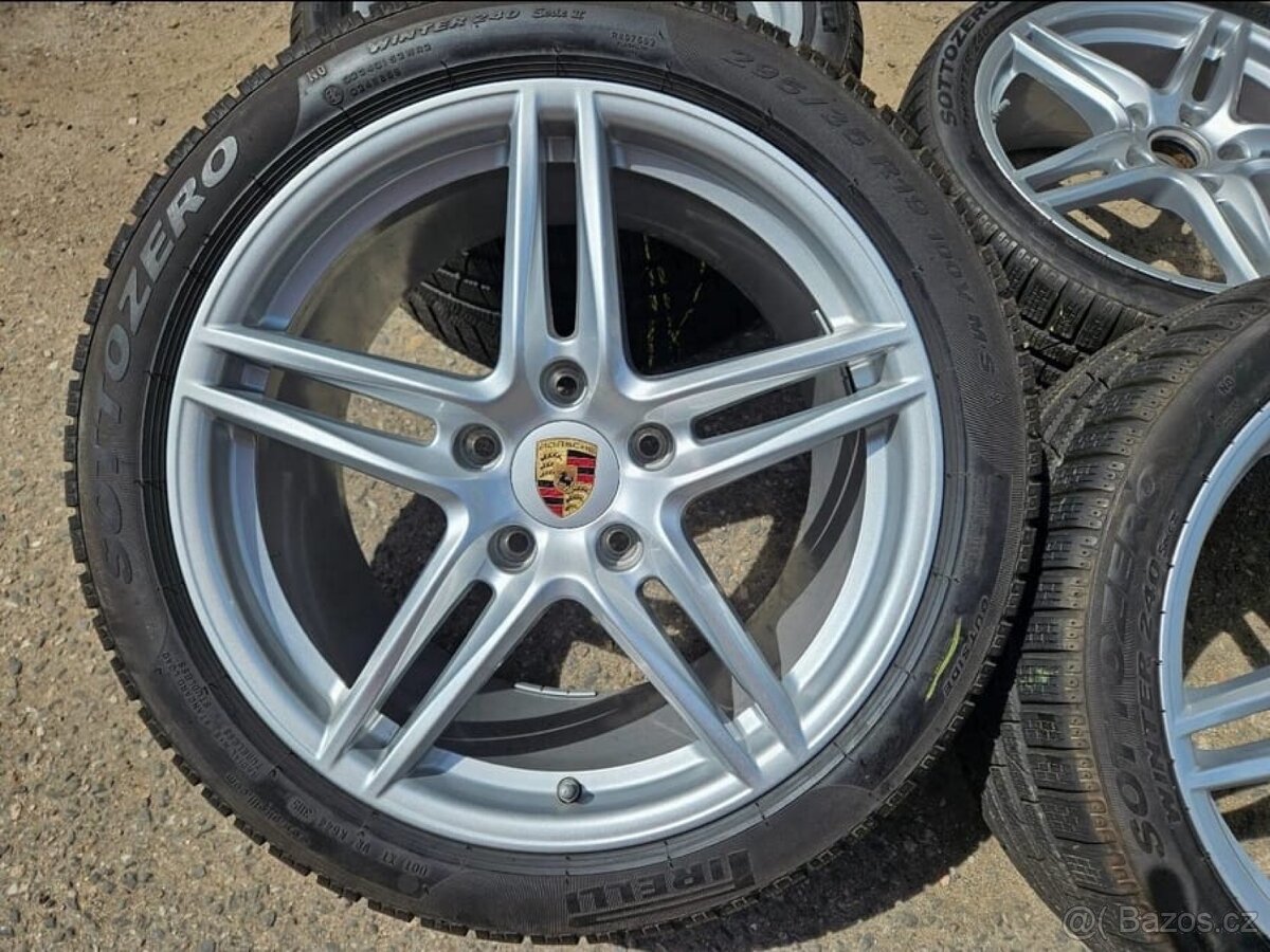 zimní Alu kola originál Porsche 5x130 2x 8,5jx19 et50 - 2