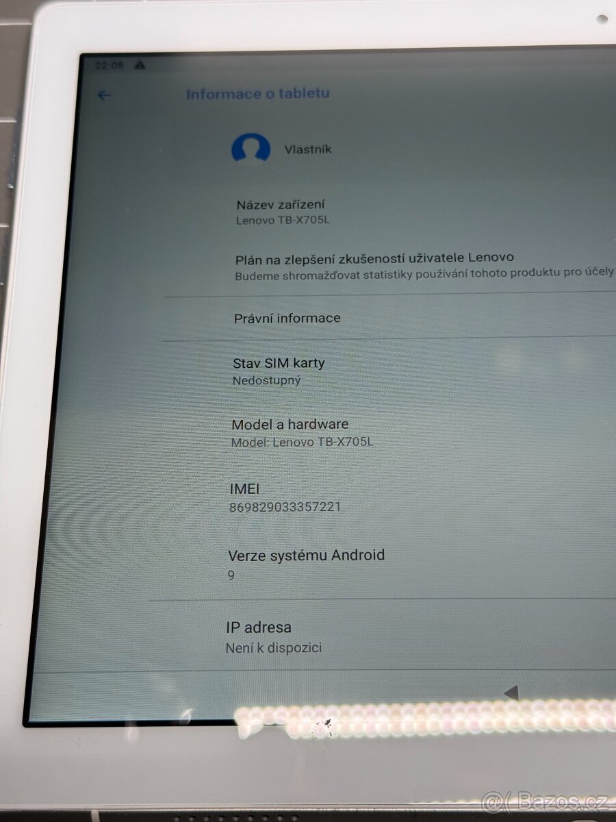 Tablet Lenovo TAB P10 - TB-X705L - 2