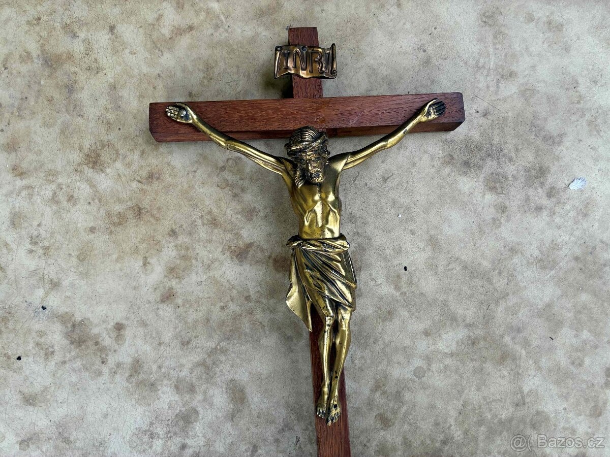 Starožitný velký krucifix - 2