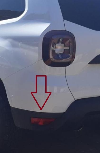 Zadní mlhovka Dacia Duster II (od r.2018) bez patice - 2