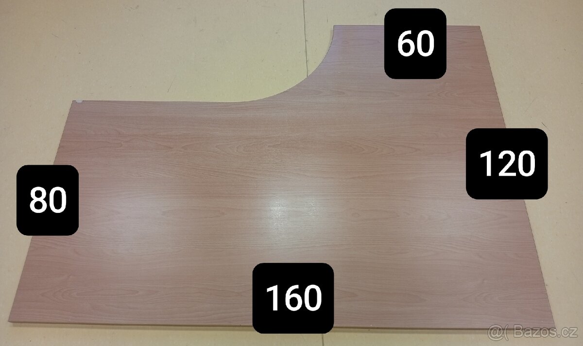 stůl kancelářský pracovní psací rohový - 2