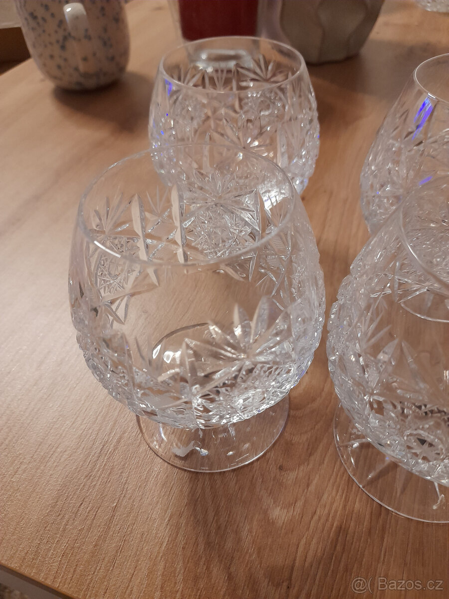 6 ks sklenic na koňak - 2