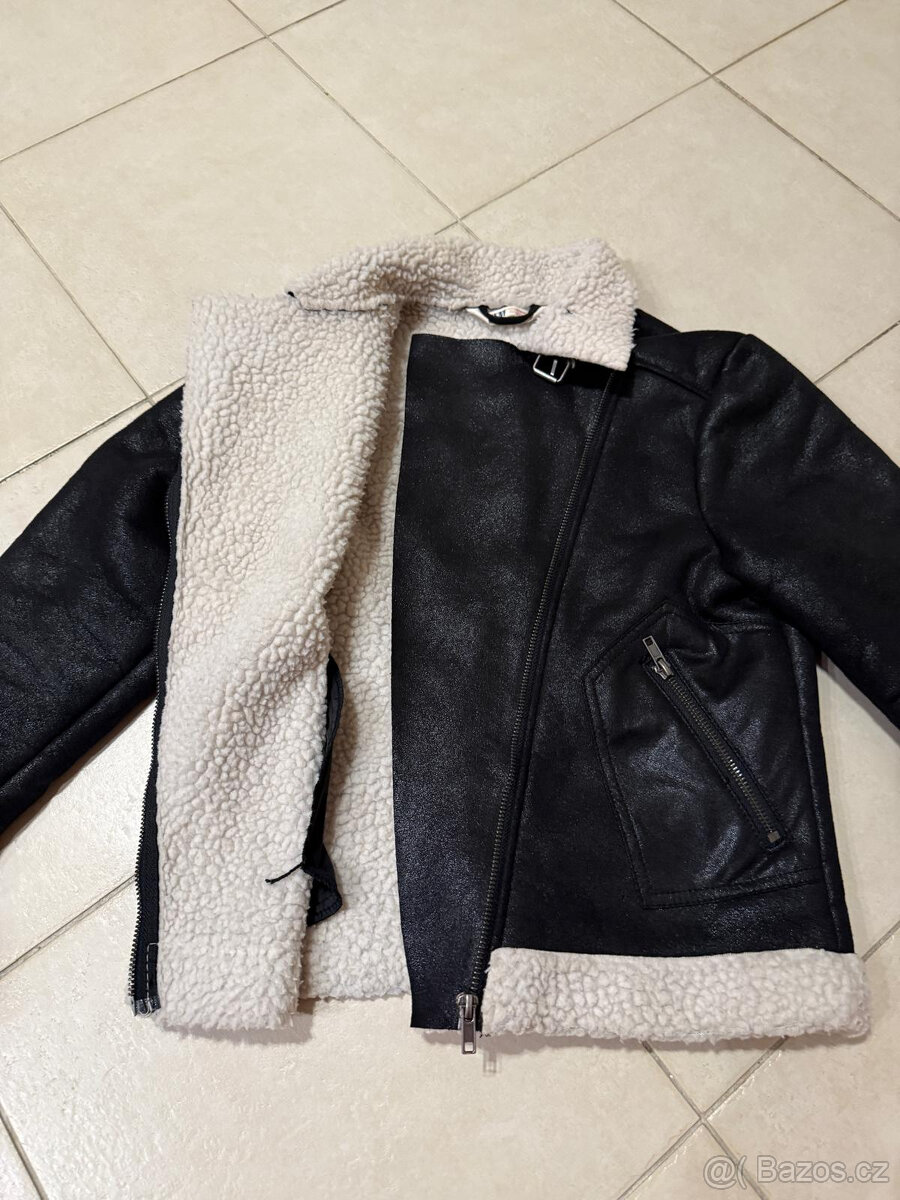 Dívčí bunda - kožíšek vel. 158 - 2