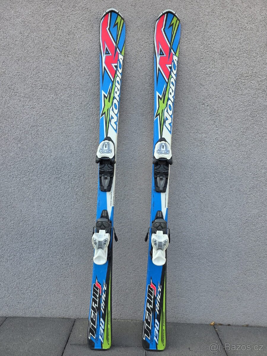 Lyže NORDICA TEAM, 130 + lyžáky - 2