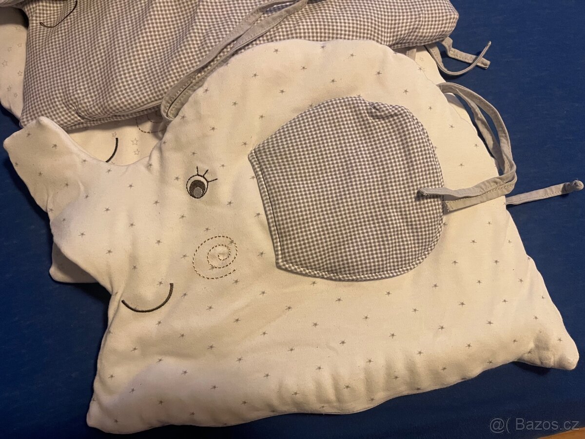 Mantinel do postýlky 6ks slon - 2