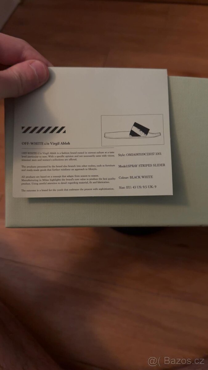 Off white Spray papuče - 2