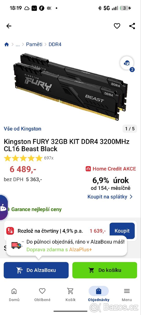 32gb ddr4 3200mhz Kingston - 2