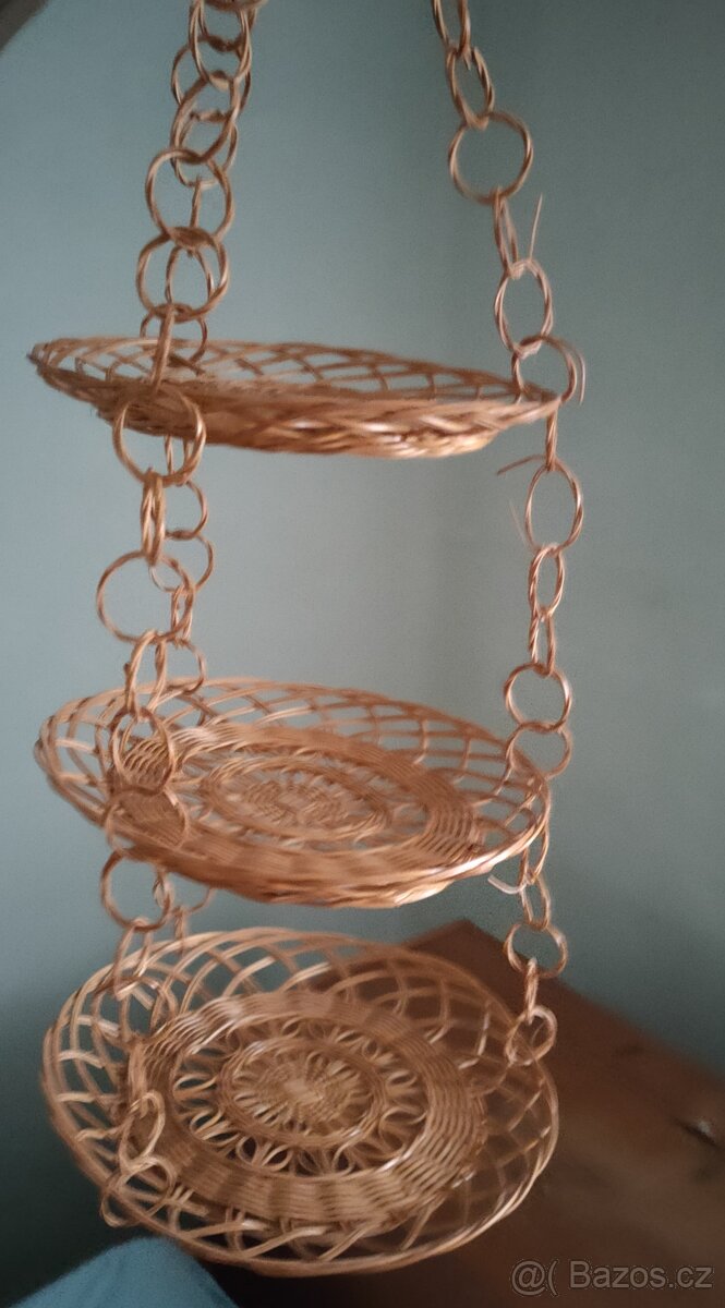 Ratanové tácy - podnosy - košíčky - 2