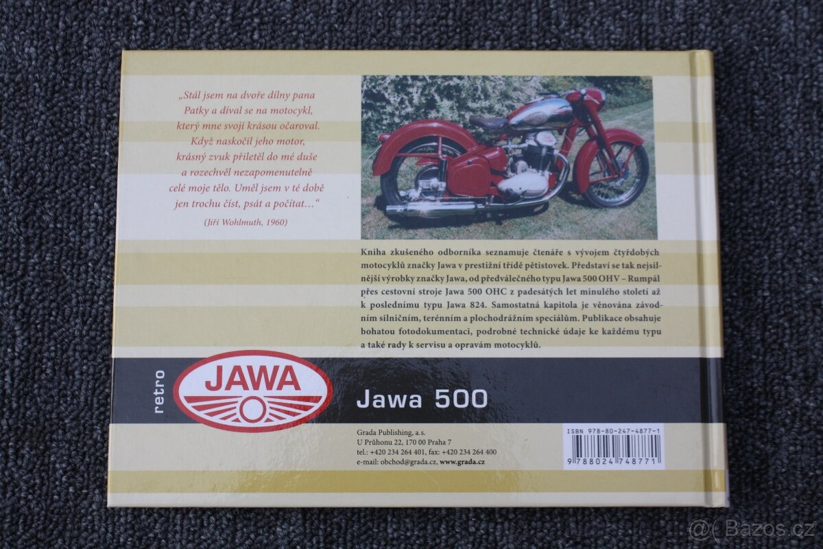 Jawa 500 historie, vývoj, technika, sport - GRADA - 2