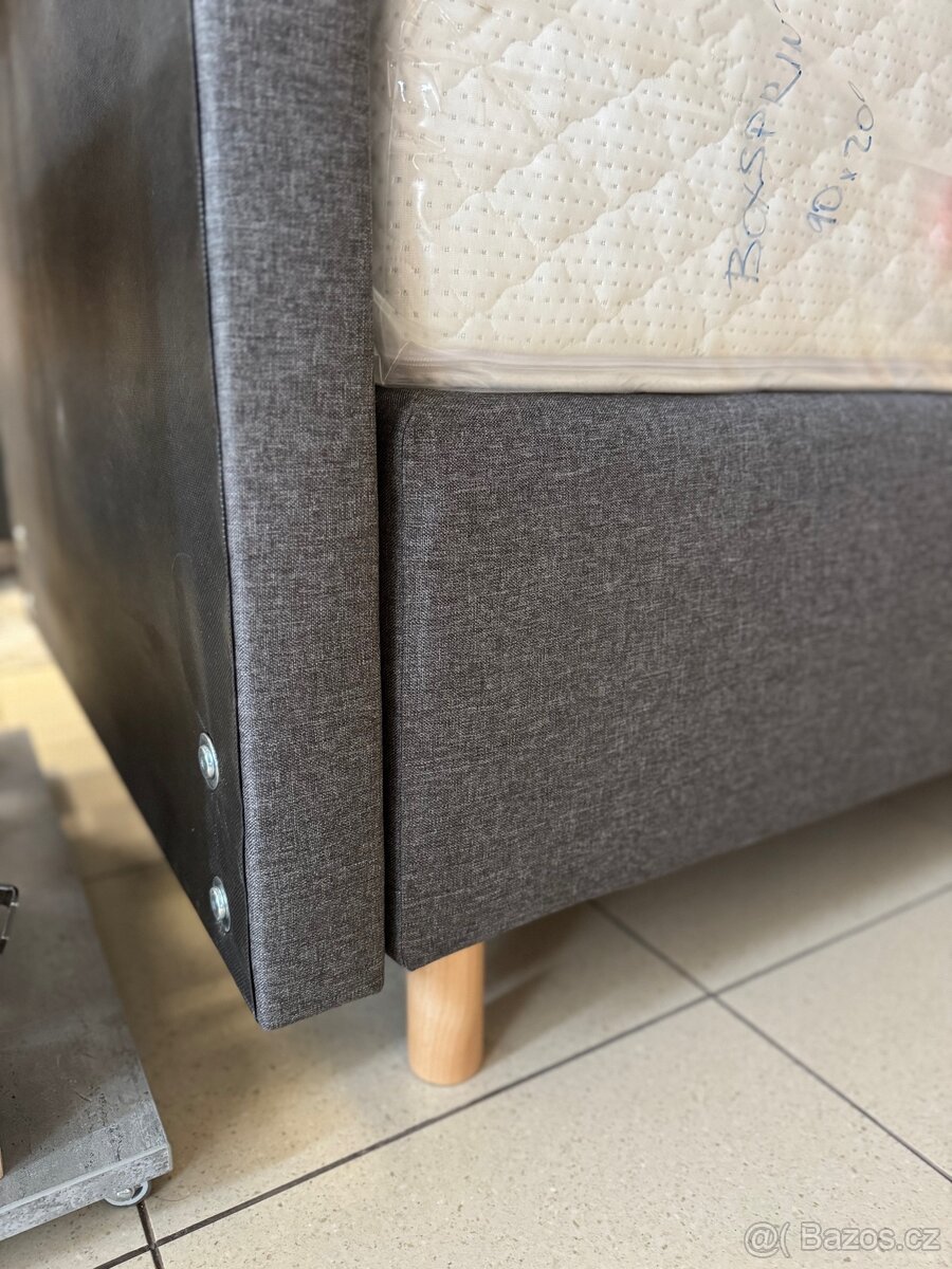 Prodám kompletní boxsprings postel 90x200č - 2