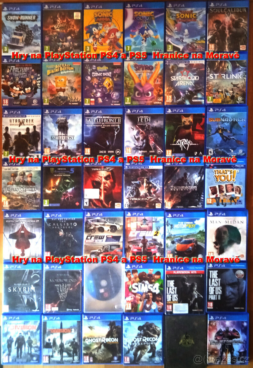 Hry na Playstation PS4 a PS5 - 2.část - 2
