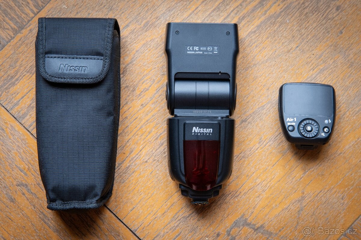 REZERVOVÁNO Prodám blesk Nissin Di700A + Air 1 pro Sony FE/E - 2