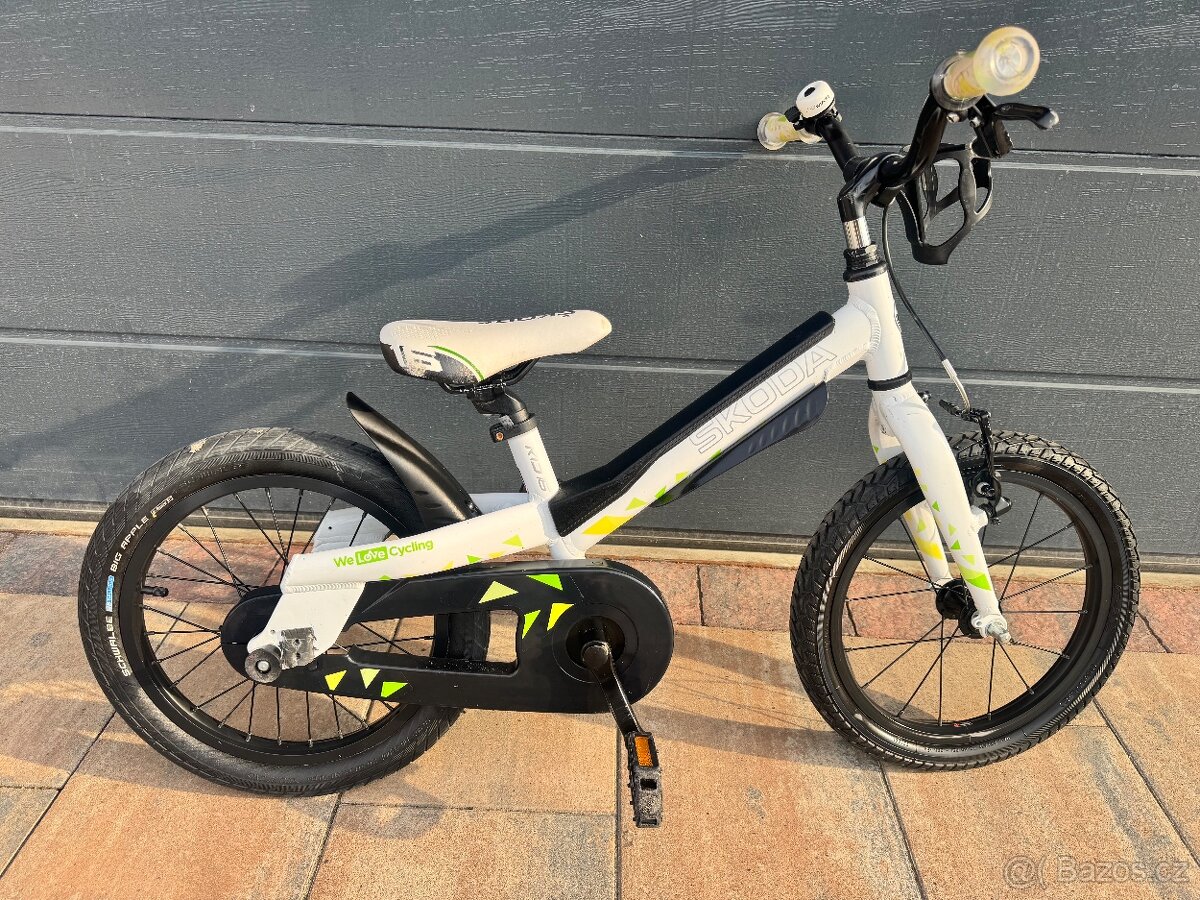 Jízdní kolo Škoda 16 +pomocná kolečka - 2