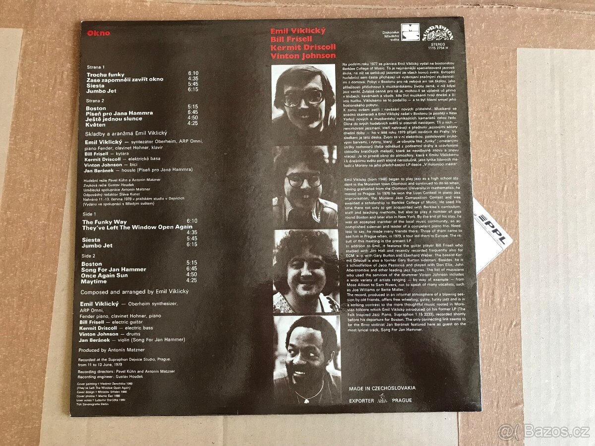 LP Okno - Viklicky/Frisell/Driscoll/Johnson - 2