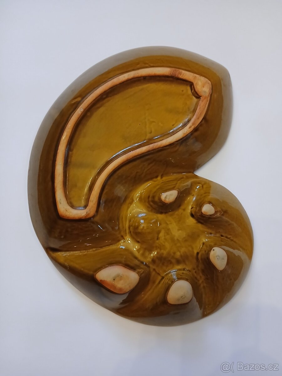 Keramický talíř / miska šnek - 2