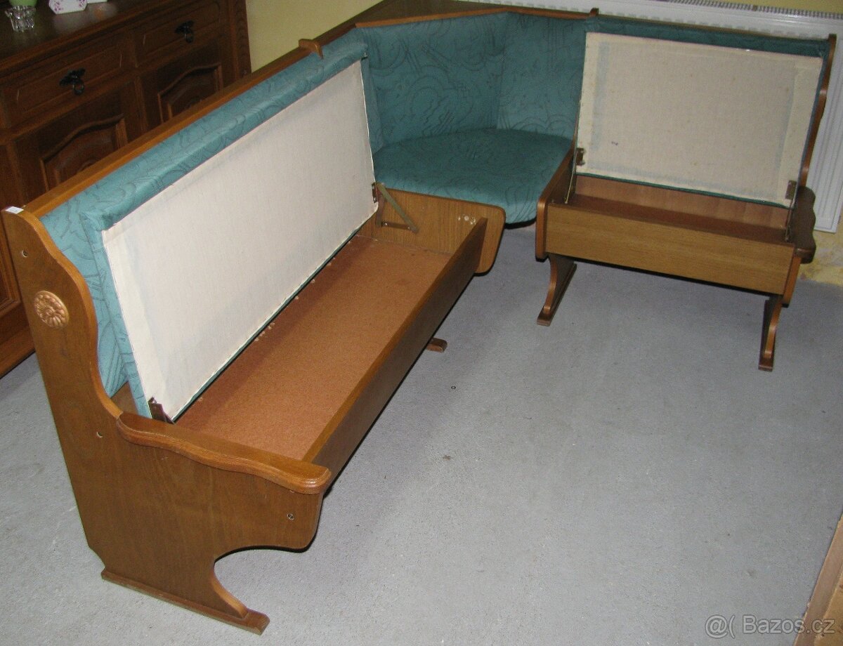 Rustikální rohová lavice - 2