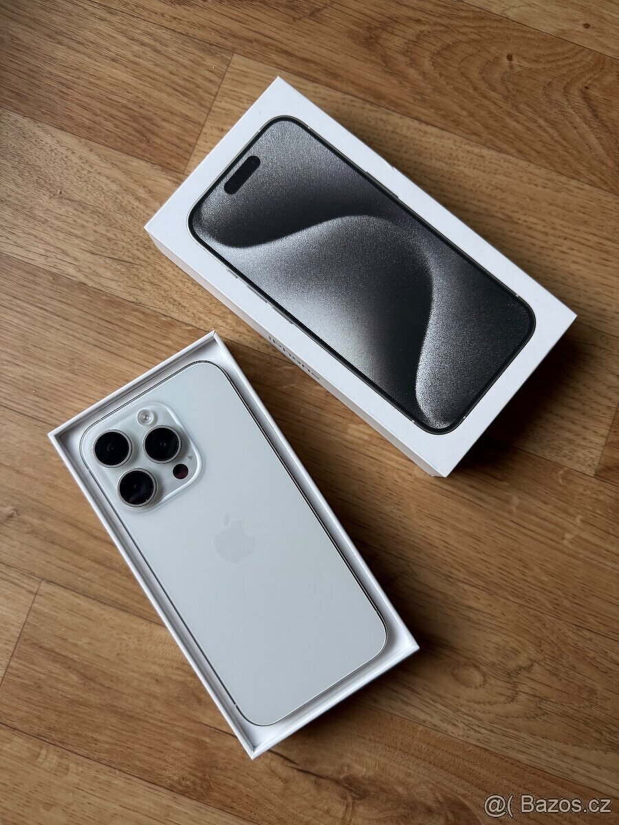 Apple iPhone 15 Pro 128GB bílý titan - 2