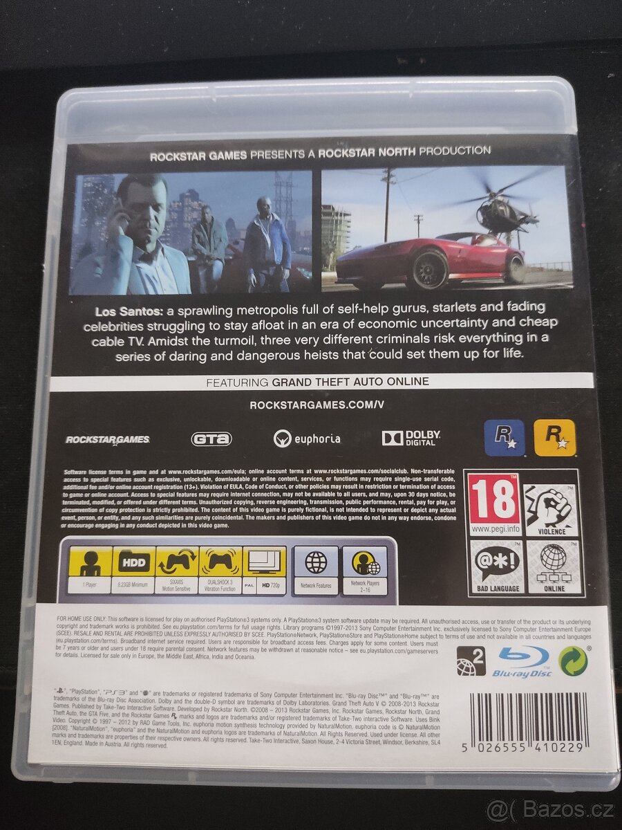 GTA 5 + Mapa PS3 - 2