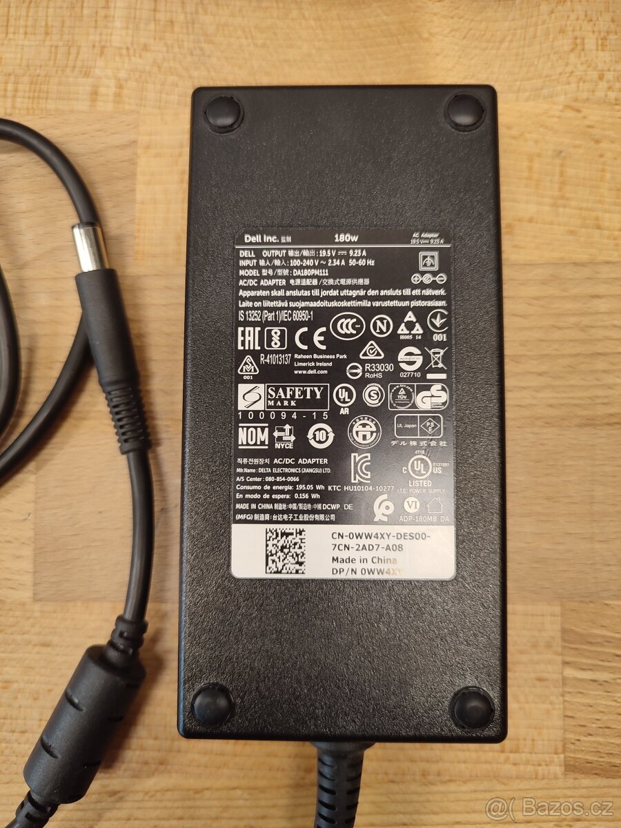 Originální adaptér Dell 180W (19.5V, 9.23A) – Model DA180PM1 - 2
