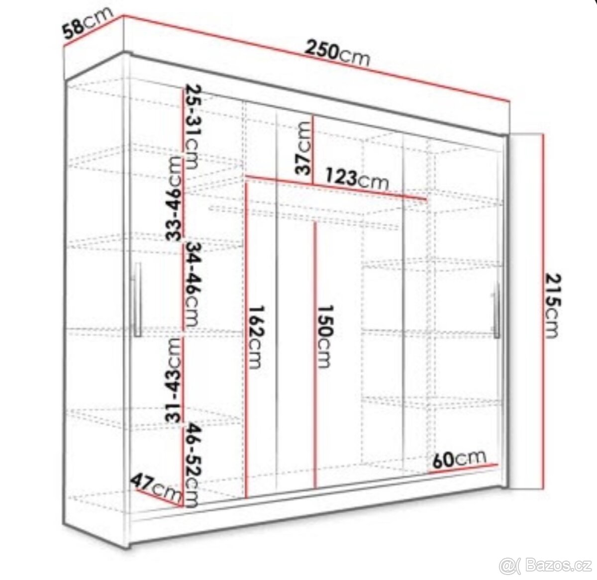 Šatní skříň. - 2