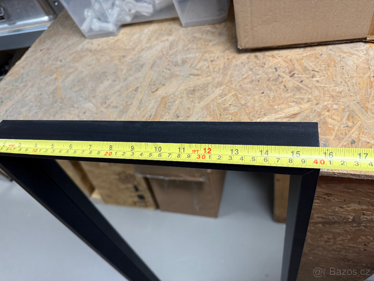 Zrcadlo v černém rámu 150x40 cm - 2