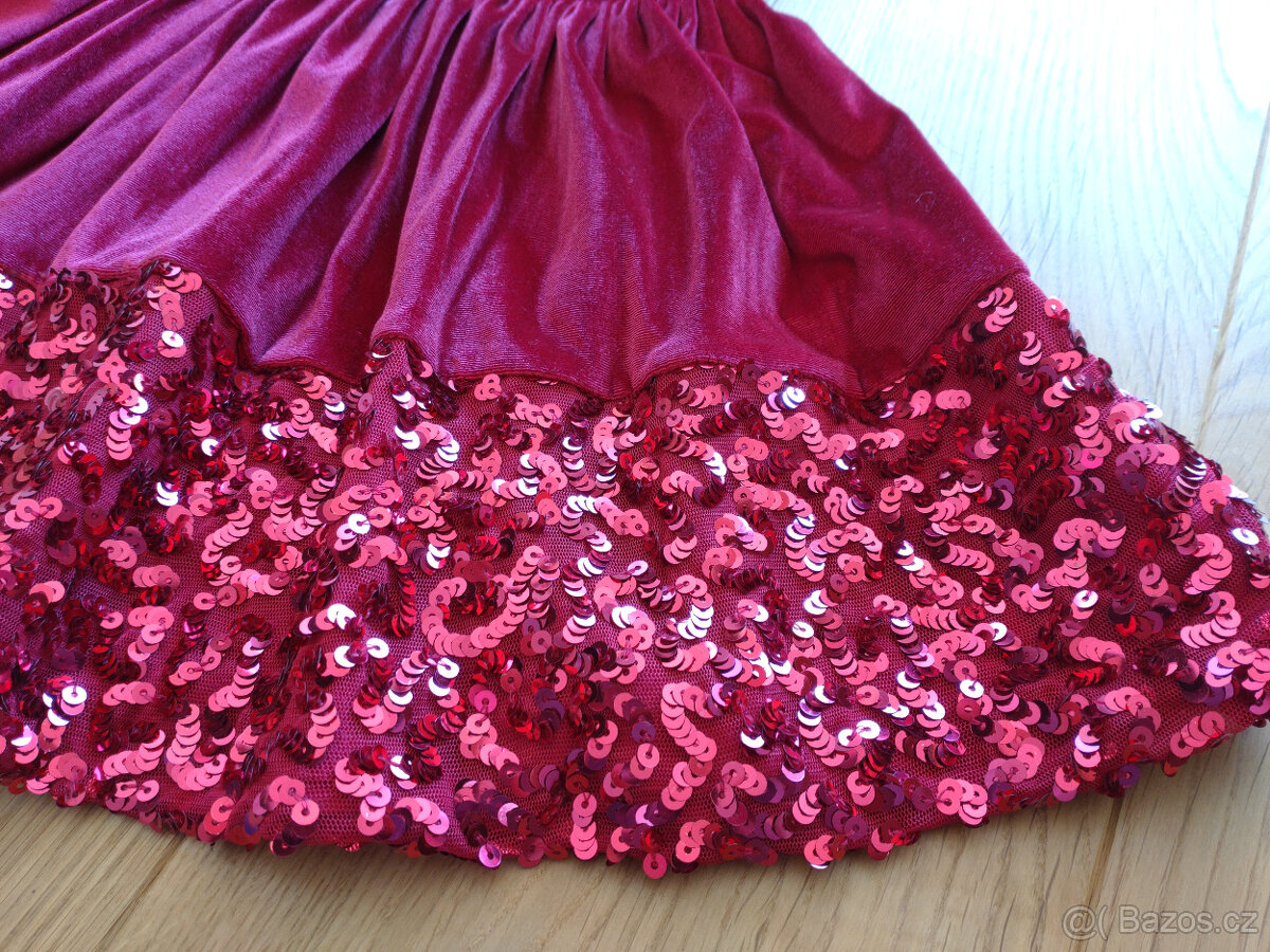 Sváteční šatičky - červené vel.92 (M&S) - 2