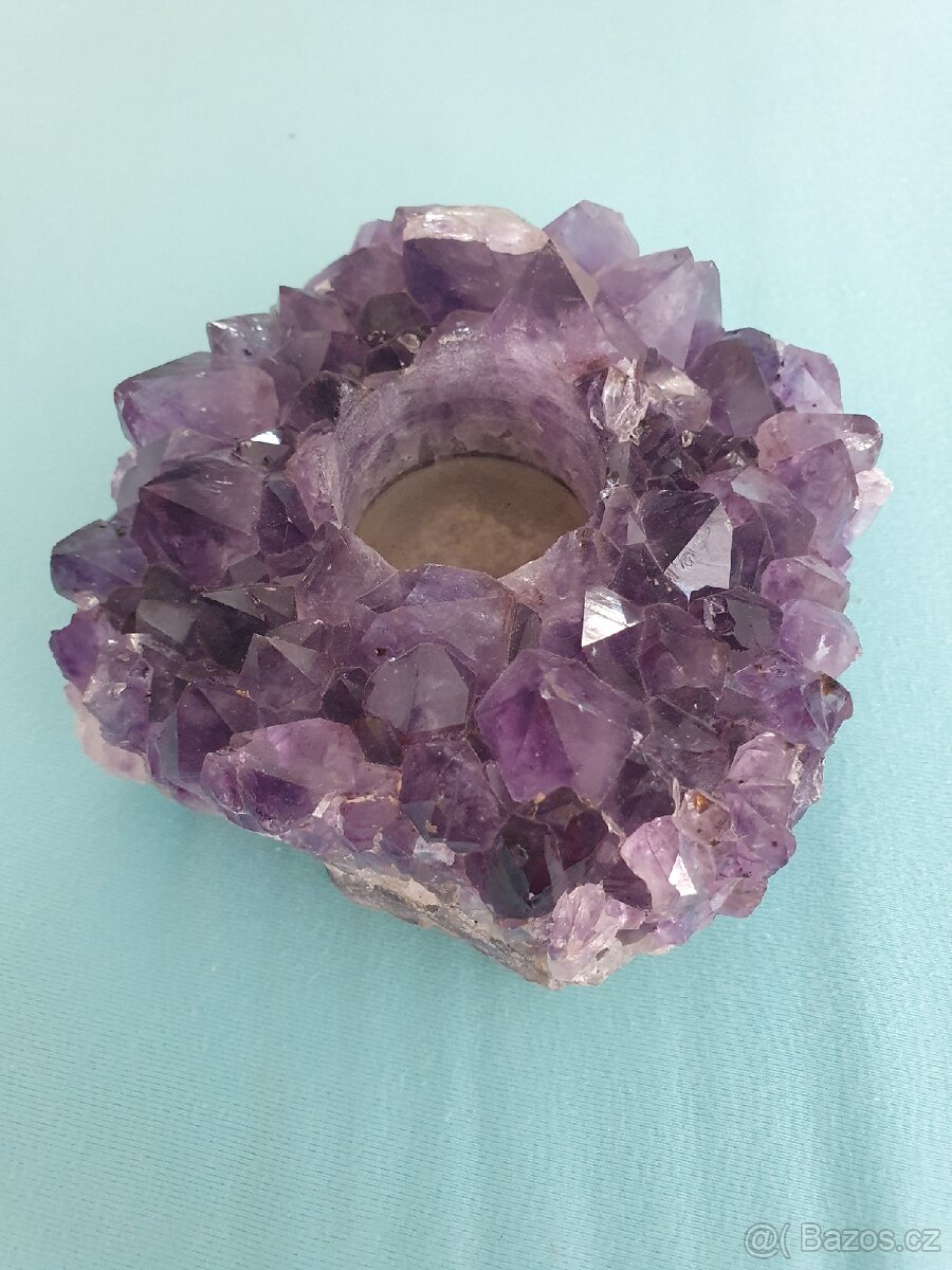 Ametyst svícen - 2