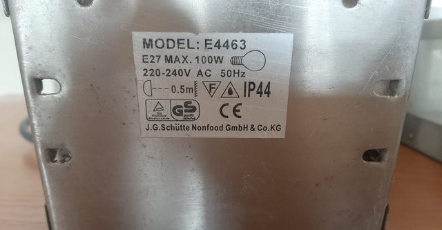 Lampa venkovní E4463, cca 27x24 cm - 2