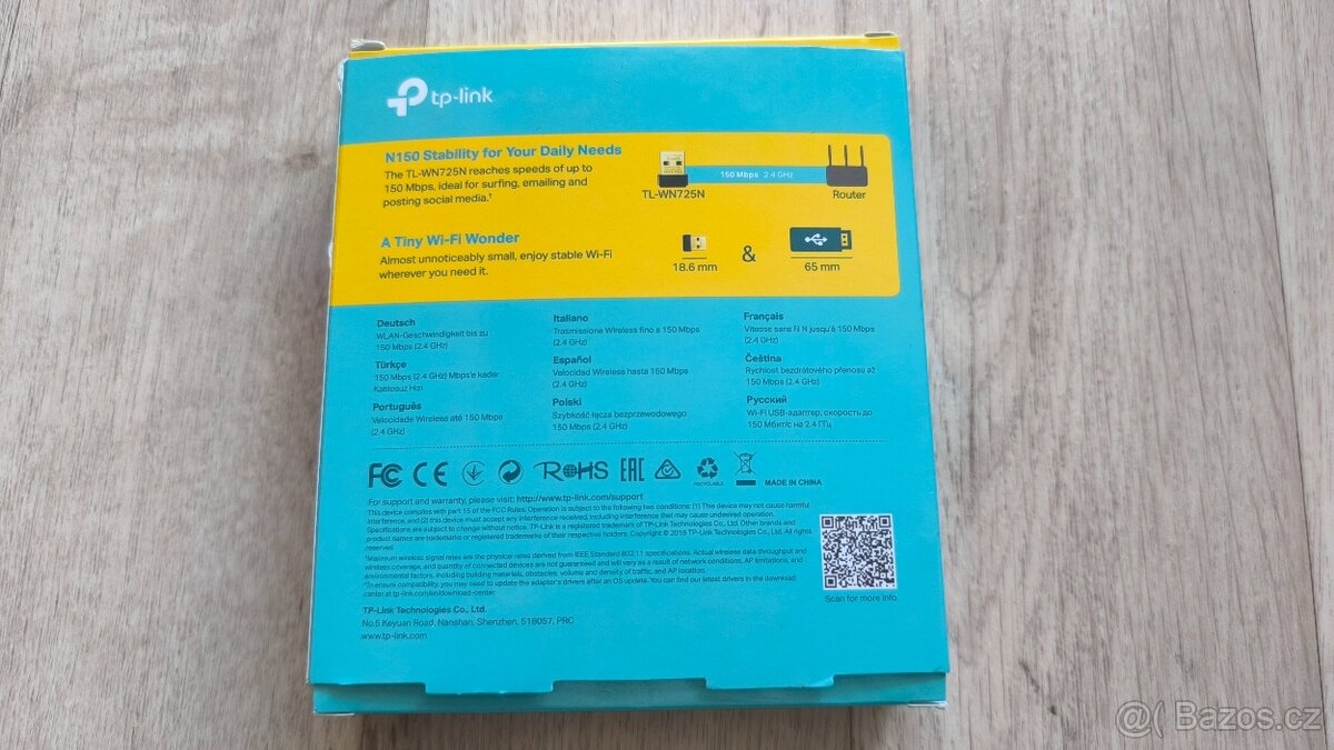 Bezdrátový nano USB adaptér N TP-LINK TL-WN725N - 2