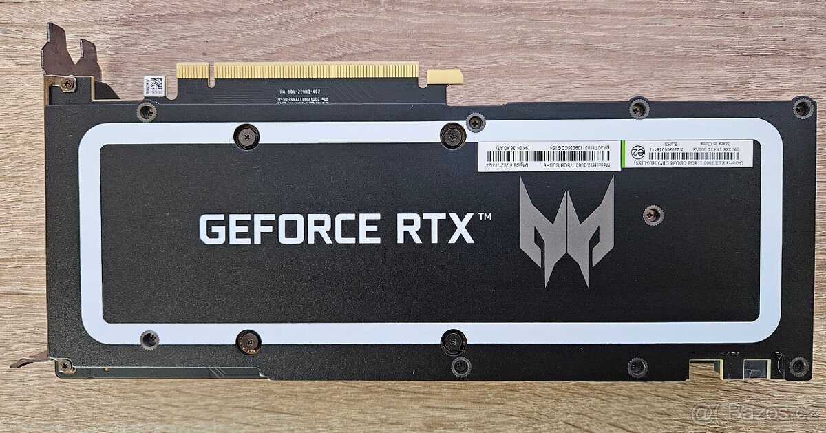 Nvidia Acer RTX 3060TI 8GB Turbo Predator -top stav, záruka - 2