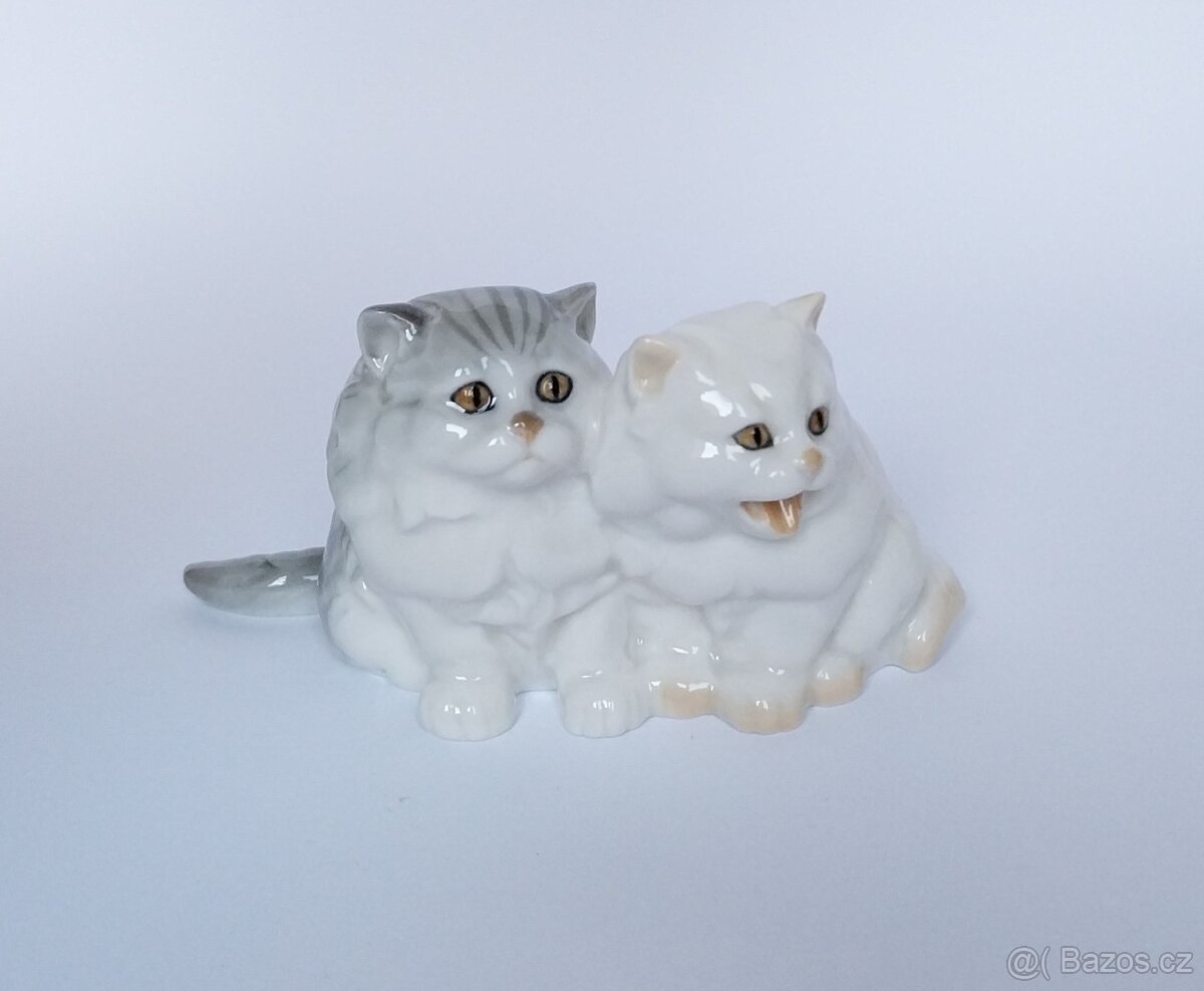 Porcelánová figurka - perské kočky - Hutschenreuther - 2